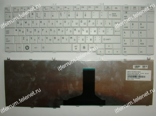 Клавиатуры toshiba satellite c650, c660, c655, l650, l655, l670, l675, l755 белая  для ноутбков.